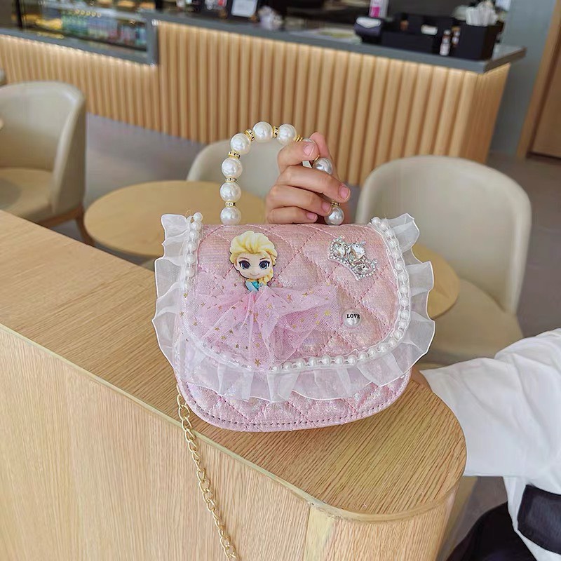 Túi xách mini cho bé gái quai ngọc kèm dây đeo chéo thời trang dễ thương 10 mẫu