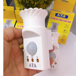 Ổ cắm đui đèn cảm ứng chuyển động ATA AT-193 - Cắm trực tiếp  vào ổ điện-Hàng chính hãng bảo hành 12 tháng