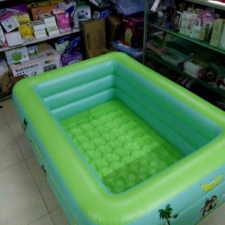 BỂ BƠI 3 TẦNG HÌNH CHỮ NHẬT 1M3 TẶNG KÈM LỌ KEO VÀ MIẾNG VÁ