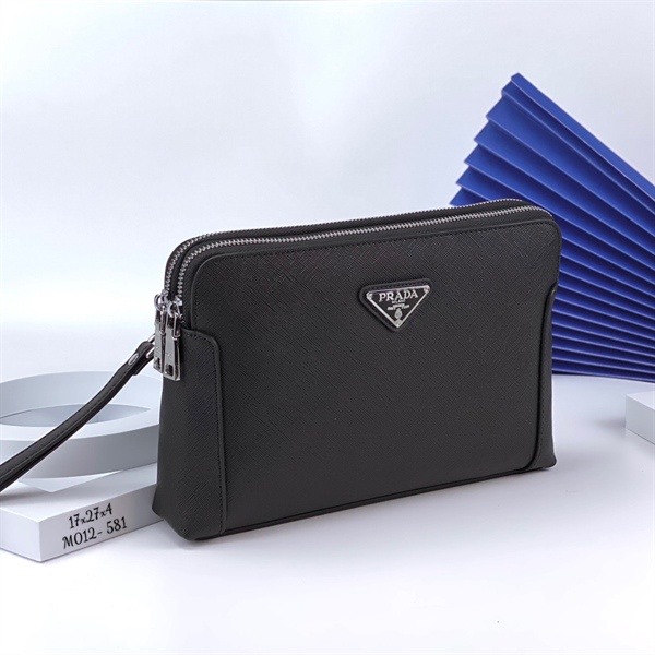 Ví cầm tay - Clutch khoá số bảo mật cao cấp dành cho Nam - Nữ Prada 2 séc -CL012