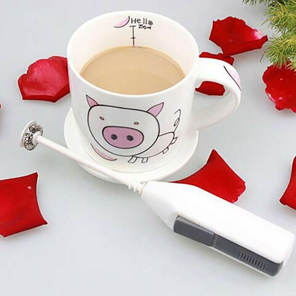 Máy Đánh Trứng / Tạo Bọt Cà Phê Mini Bằng Nhựa Và Inox Tiện Dụng Cho Nhà Bếp