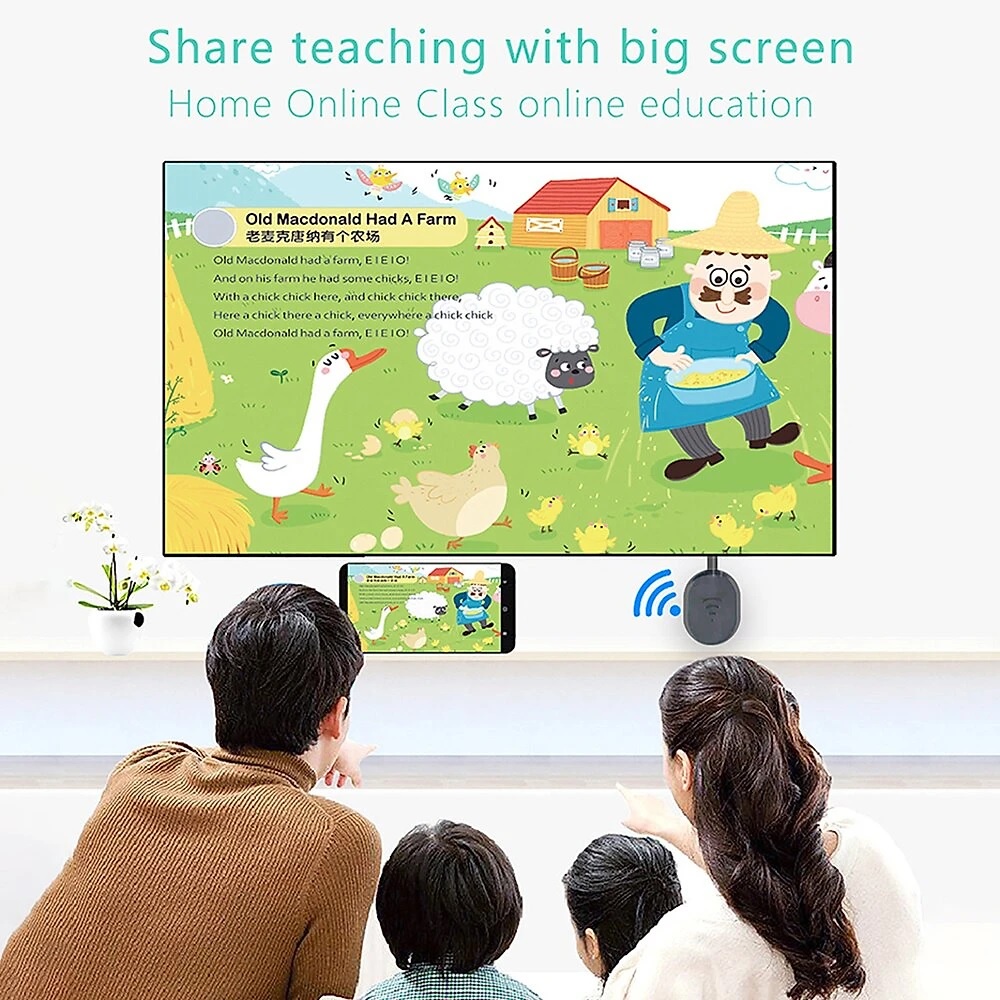 Thiết Bị HDMI Không Dây Kết Nối Điện Thoại Với TV Wireless E38