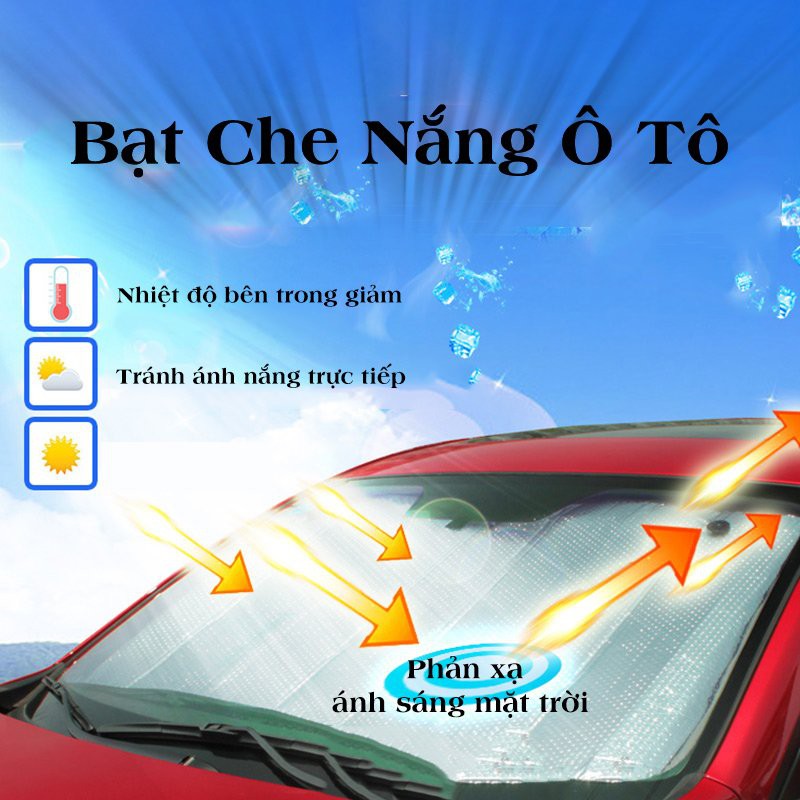 Bạt Che Nắng Ô Tô, Thảm Che Kính Lái Xe Hơi LEON OFFICIAL