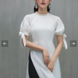 Áo dài 4 tà đính ngọc