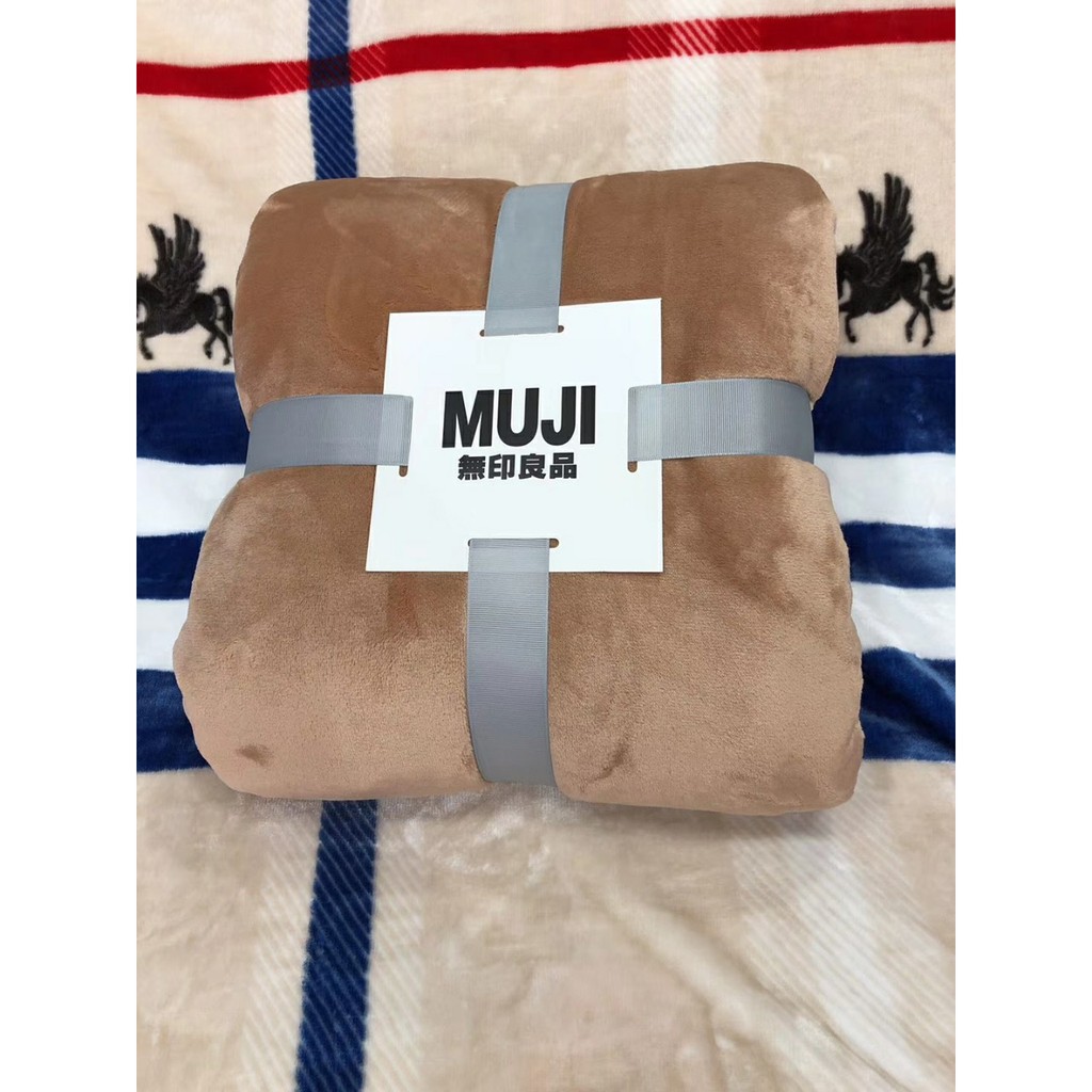 Chăn lông tuyết Muji 2 lớp siêu mềm mịn kích thước 2m x 2m3