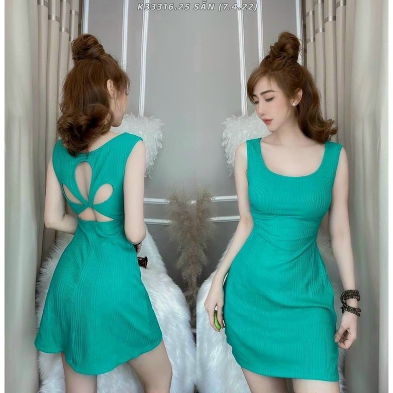 Đầm body ba lỗ dáng ôm sexy nữ tính đầm hot trend nhiều màu🧚🧚🧚LLY