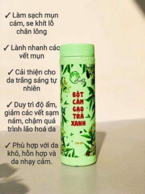 BỘT CÁM GẠO TRÀ XANH ANTHY ORGANIC