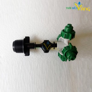 20 bộ béc phun sương 4 cửa chân ren 21 có van chống rò rỉ