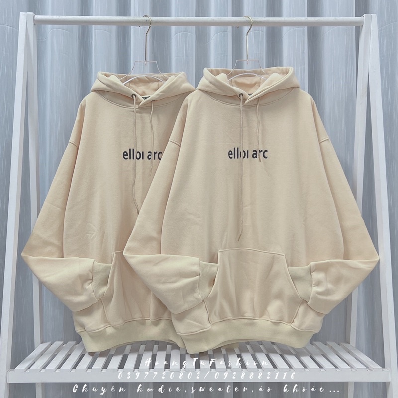 Áo hoodie form rộng nỉ bông Nam Nữ ello UNISEX M627
