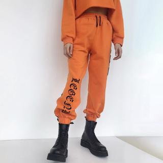 Quần baggy lưng cao phong cách hip hop cho nữ