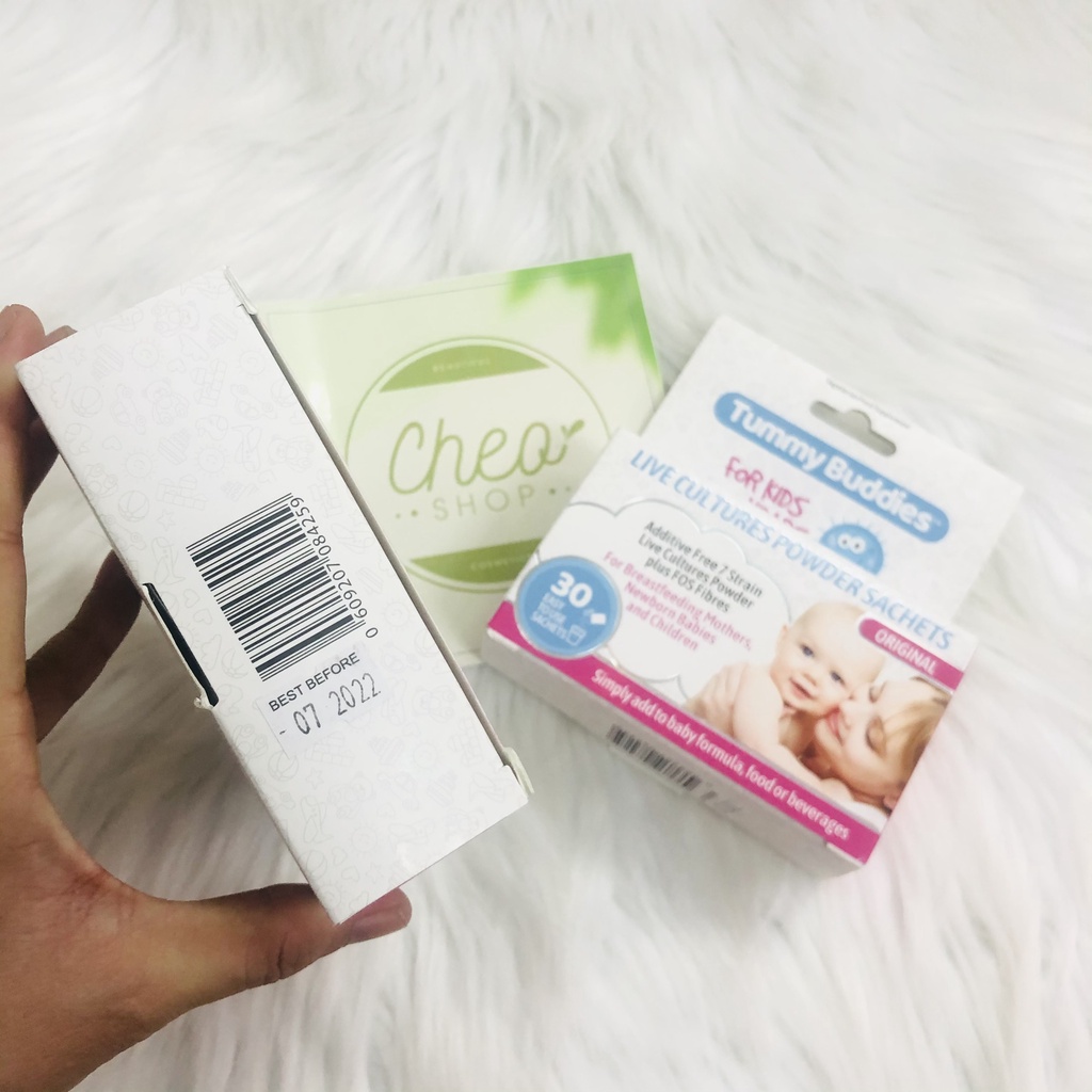 Men vi sinh Tummy Buddies hộp 30 cái