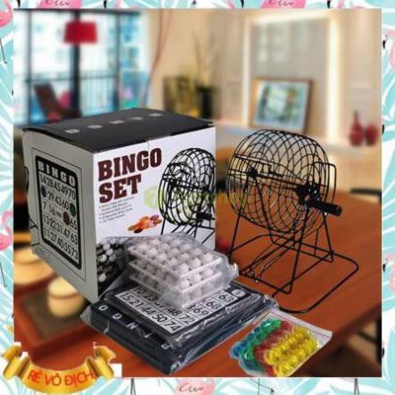 (Giá sỉ)  Bộ lô tô quay số bingo 90 number (loại lớn)  - M103