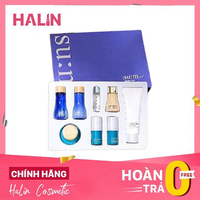 set giảm mụn bộ chăm sóc da💖FREESHIP💖set giảm mụn bộ chăm sóc da Su:m xanh 8 món HALINTIRMUN