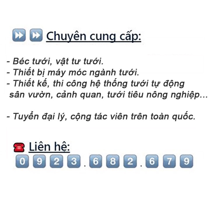 [Sỉ 100 sợi] Dây treo béc phun sương, tạ treo béc đối trọng có van áp (không gồm béc)