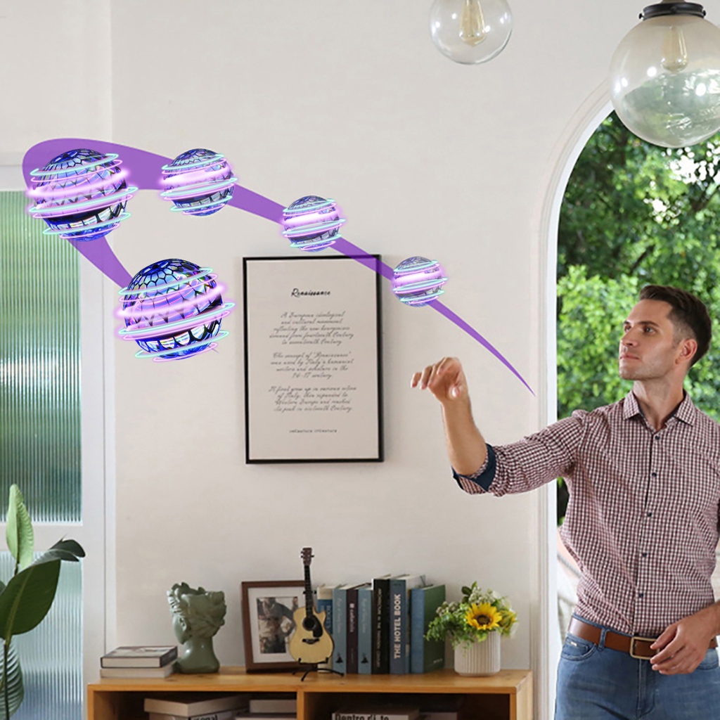 Đồ Chơi Boomerang Bay Điều Khiển Cảm Biến Tay Tích Hợp Đèn LED Mini