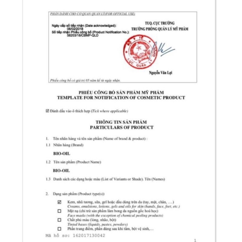 TINH DẦU BIO-OIL CHĂM SÓC DA