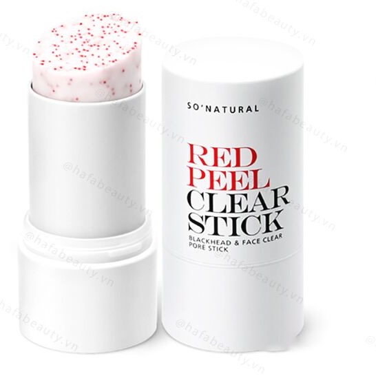 Thanh Lăn Xóa Mụn Đầu Đen, Điều Tiết Bã Nhờn So' Natural Red Peel Clear Stick