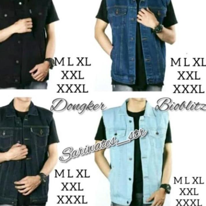 . Rompi Áo Khoác Jean JUMBO XXL XXL XXL XXL Sát Nách DENIM Trơn Màu Xám Xanh NAVY Đậm SIZE Lớn Cho Nam Và Nữ Áo Khoác DENIM Dày Màu Trơn SIZE Lớn Cho Nam Nữ Lectbong Lectbong Lunda Lunita Lunita Lunita