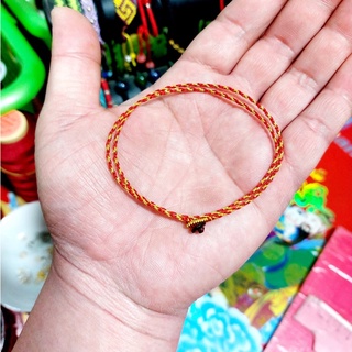 Vòng tay ( chân ) chỉ đỏ cuốn 2 nấc sợi nhỏ may mắn ( Ghi chú size cổ tay )
