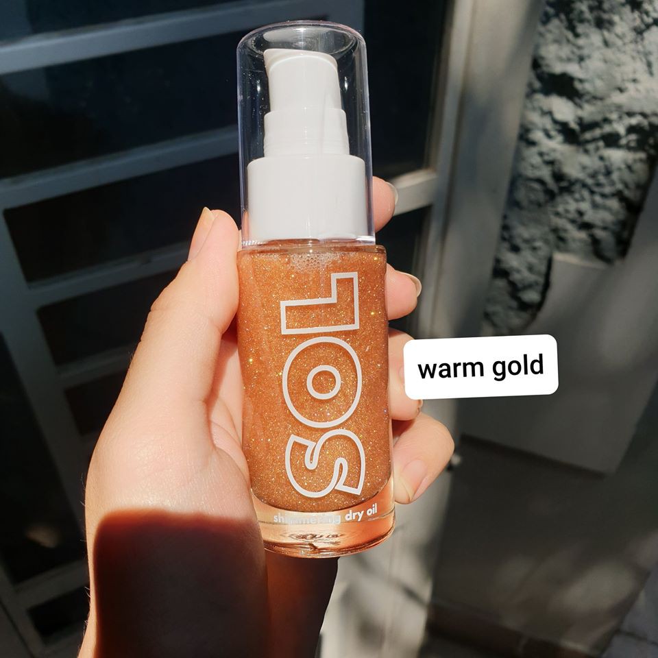 (Full &amp; Mini) Nhũ bắt sáng body SOL Shimmering Dry Oil