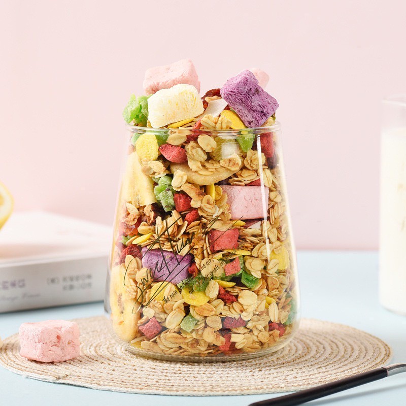 [SẴN] Ngũ Cốc Sữa Chua Mix Hoa Quả Dinh Dưỡng , Ngũ Cốc Meizhou