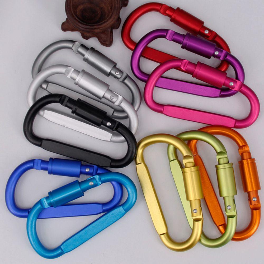 Set 3 Móc Khóa Leo Núi Bằng Hợp Kim Màu Đen Chất Lượng Cao