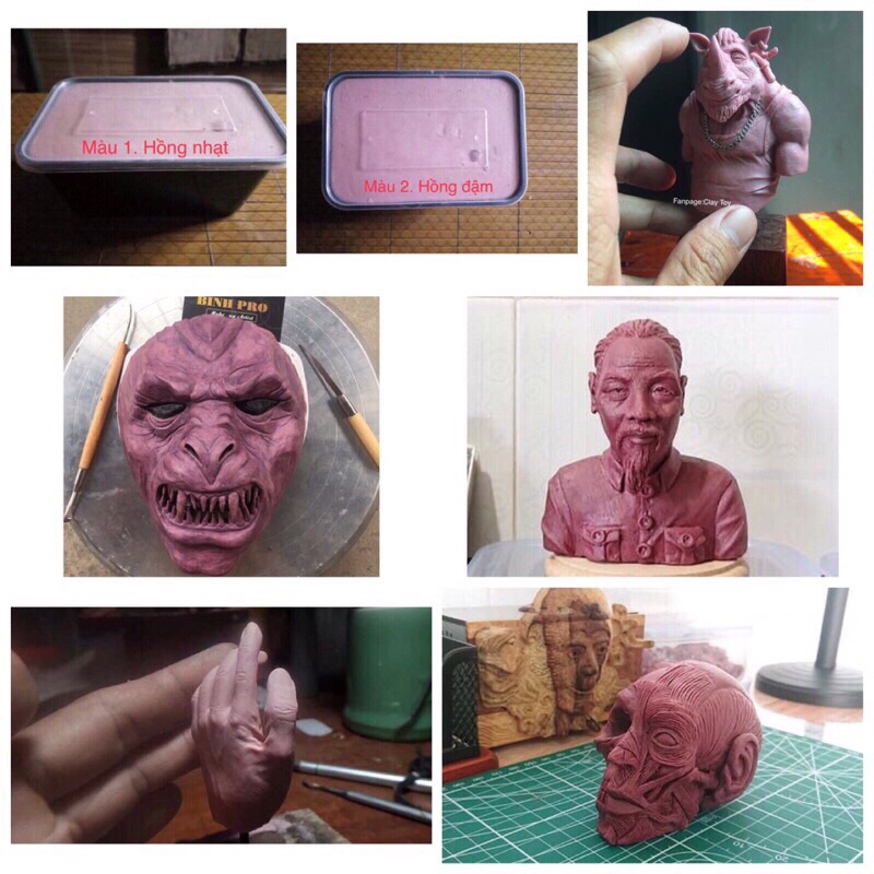 Đất Sét Sáp dầu làm tượng-làm mô hình MSP:00123-KL: 1kg