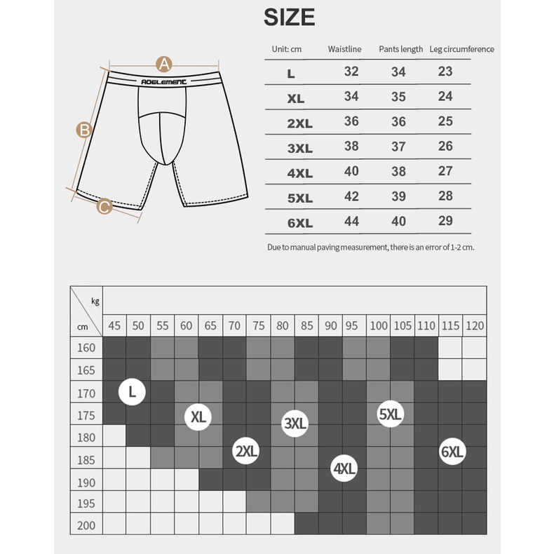 Quần Lót Boxer Thể Thao Plus Size 6XL 194 Cho Nam
