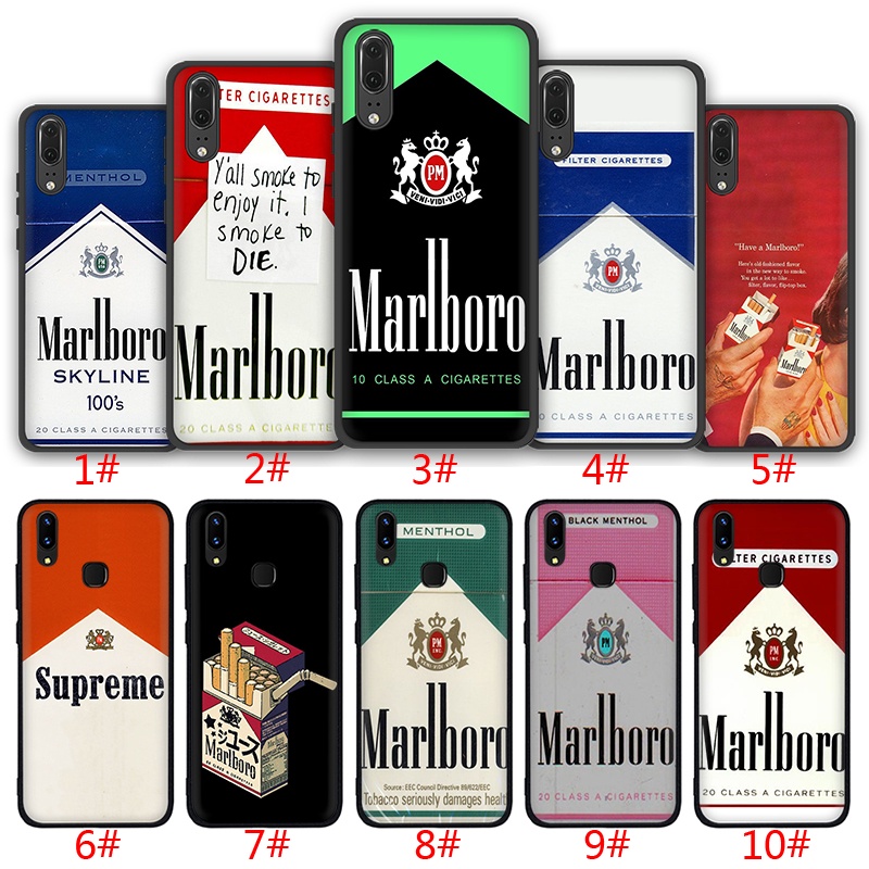 Ốp điện thoại TPU dẻo in hình logo Marlboro SXA39 cho Huawei Y5P Y6P Y7A Y8P Y9A