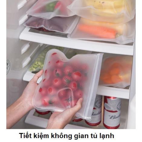 DK Túi Bảo Quản Thực Phẩm Trong Tủ Lạnh Nhiều Kích Cỡ, Giữ Thức Ăn Tươi Ngon, Túi Sử Dụng Lâu Dài, Tiện Lợi