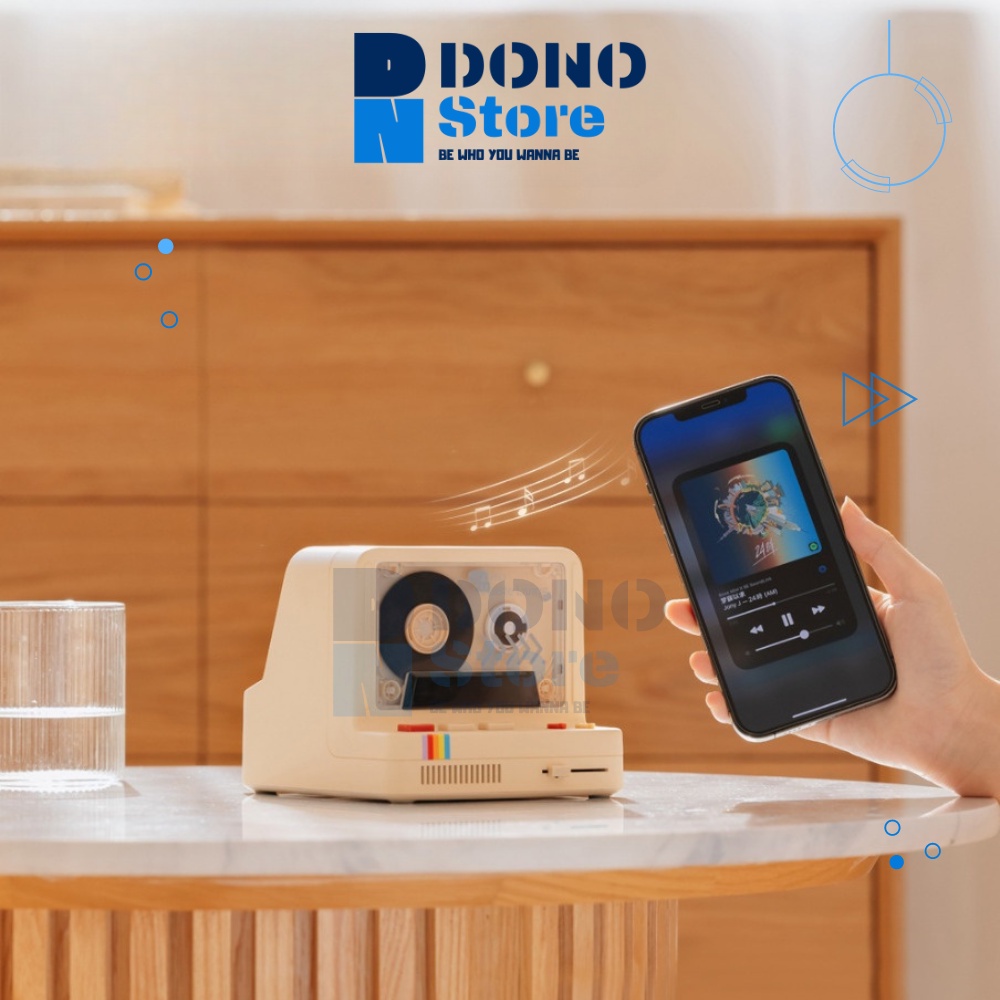 Loa bluetooth có đèn ngủ phong cách retro vintage cổ điển