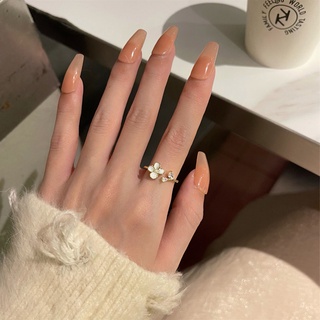 Nhẫn hở hình hoa thời trang hàn quốc cho nữ