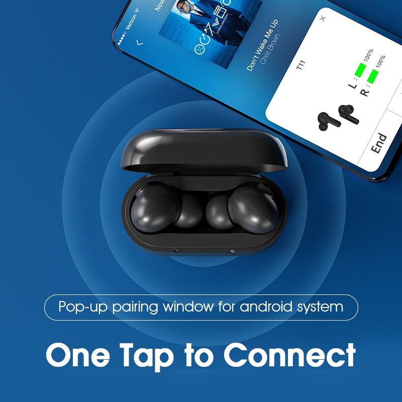 QCY T11 Bluetooth TWS Wireless Earphone with Mics Noise Isolation Quick Charge | BigBuy360 - bigbuy360.vn