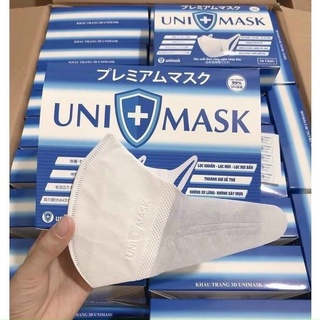 Hộp 50 chiếc khẩu trang 3D UNI Mask kháng khuẩn cao cấp