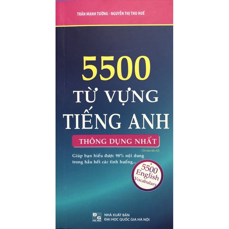 Sách 5500 Từ vựng tiếng anh thông dụng  ( Tái bản lần 2)