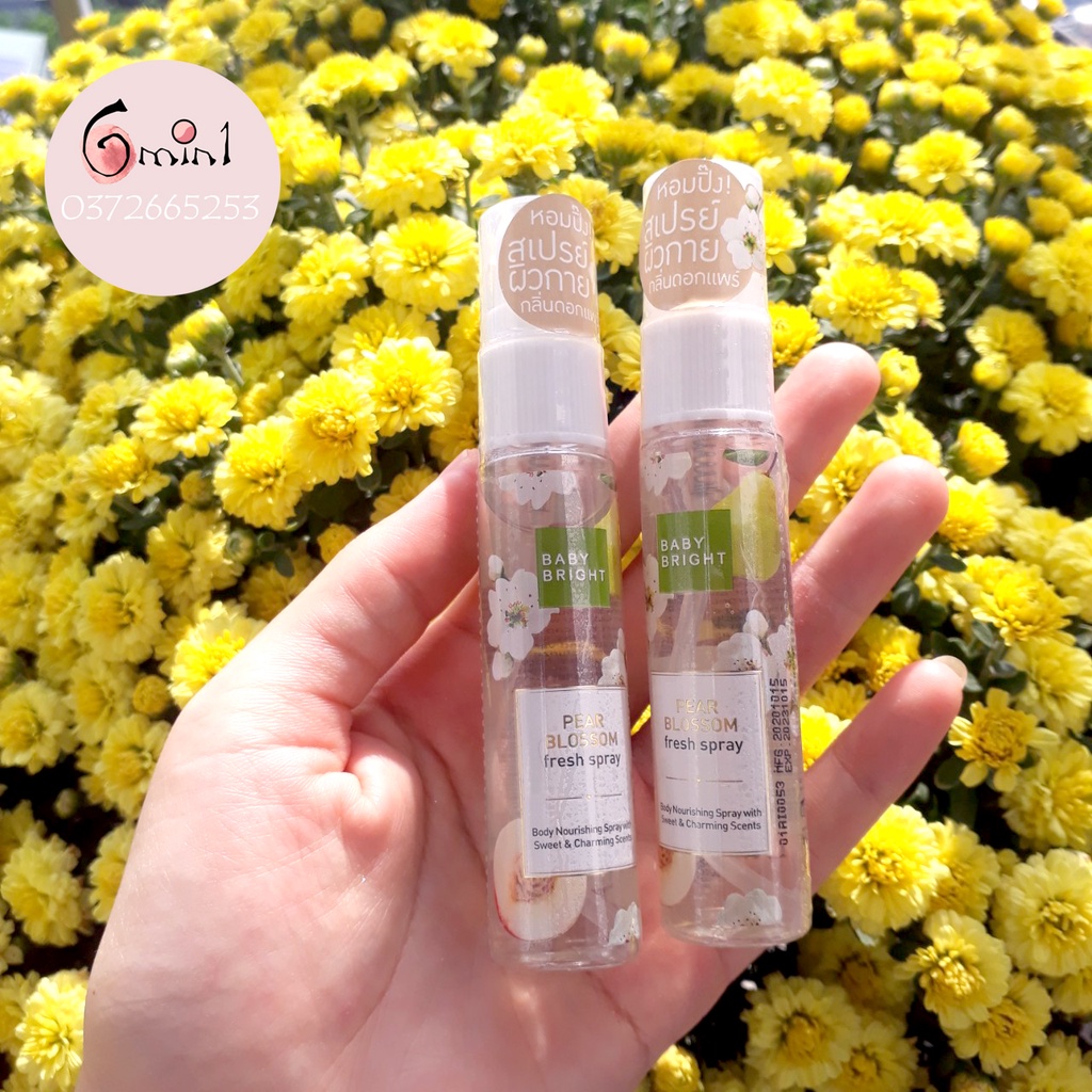 Xịt Thơm Toàn Thân Baby Bright Body Mist So Cute Hương Hoa Lê 20ml