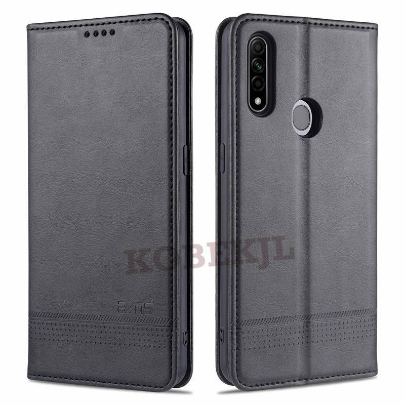 Bao Da pu Điện Thoại Nắp Lật Hít Nam Châm Kiêm Ví Đựng Thẻ Kiêm Giá Đỡ Cho oppo a31 2020 a 31 oppoa31 Vỏ