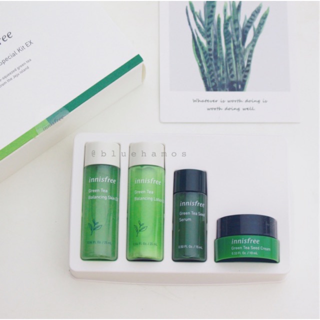 Bộ dưỡng trà xanh Innisfree green tea special kit EX