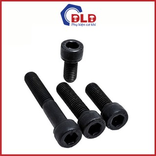  Set 10 cái Bu lông Lục giác chìm đầu trụ bulong LGC đen cỡ nhỏ size M5-M8 