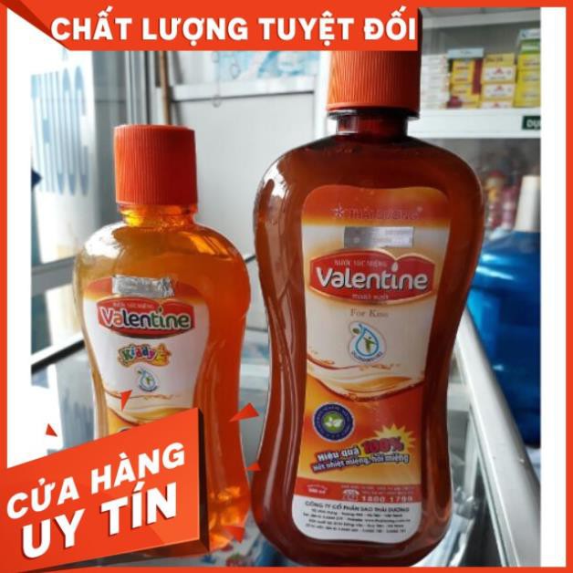 [Chính hãng] Nước súc miệng trẻ em trị nhiệt miệng hôi miệng Valentine kiddy Sao Thái Dương 250ml Cam kết