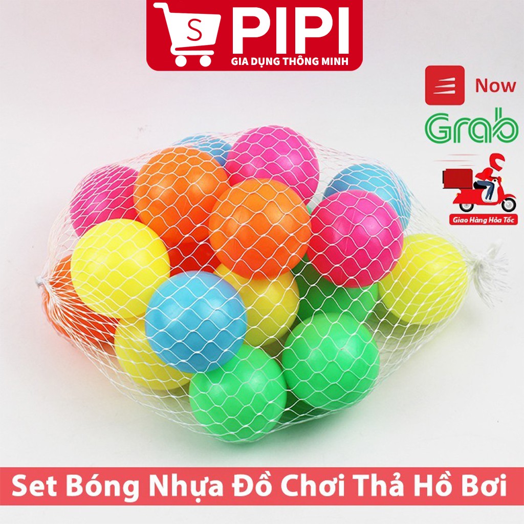 Set Bóng Nhựa Đồ Chơi Cho Bé, Bóng Nhựa Nhà Bóng, Hồ Bơi – An Toàn Cho Bé