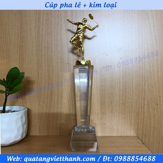 Cúp pha lê kim loại