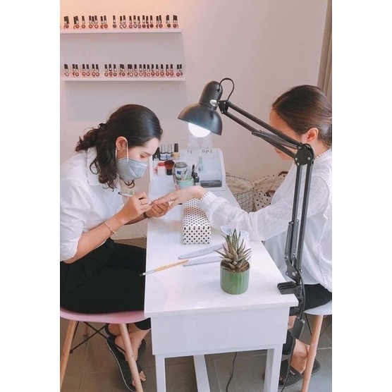 Đèn kẹp bàn-đèn để bàn nail - đèn nối mi