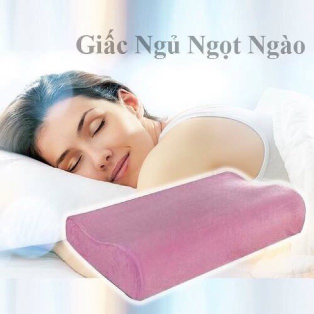 GỐI CAO SU NON NGƯỜI LỚN TRỊ LIỆU CHỐNG NGÁY NGỦ ĐAU VAI GÁY ( KHO SỈ GIA DỤNG ) [giảm giá] giảm sốc