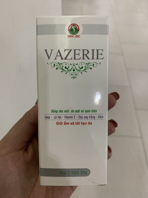 Dưỡng Ẩm Chiết Xuất Thiên Nhiên Làm Dịu, Giảm Bong Vảy Da, Ngừa Hăm Da Dùng Cho Môi, Mặt Và Toàn Thân - VAZERIE 30G