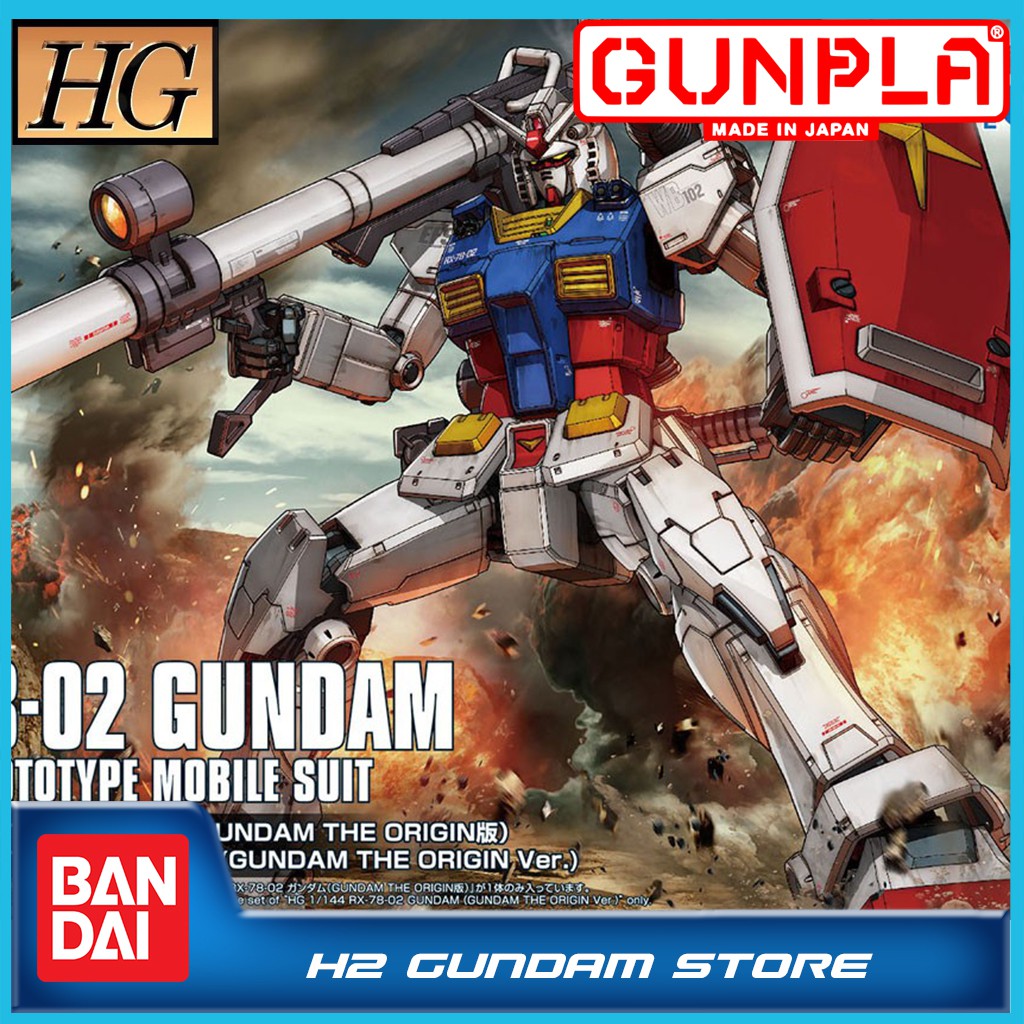 Mô hình Bandai HG 1/144 RX-78-02 Gundam (Gundam The Origin Ver.) (Gundam Model Kits)