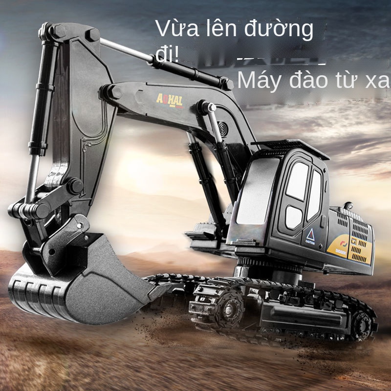 ◘◘❅Ô tô đồ chơi, cậu bé, máy xúc điện, máy móc không dây trẻ em, xe kỹ thuật, mô hình ô tô, máy xúc điều khiển từ xa bằn