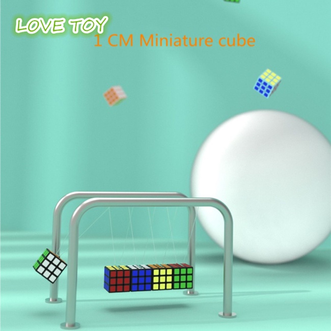 Khối Rubik 3X3 Mini 1cm Nhiều Màu Sắc Dễ Thương