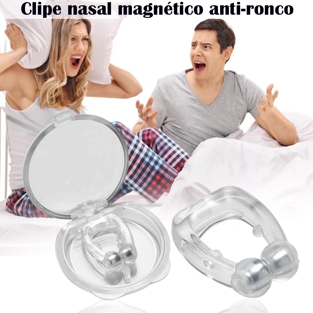 Kẹp Mũi Chống Ngáy Từ Tính Cải Thiện Giấc Ngủ Ngon Hơn Bằng Silicone