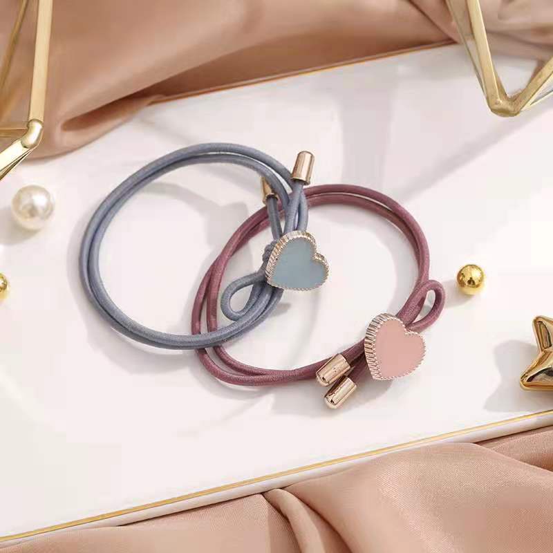 Dây Cột Tóc Cao Su Họa Tiết Cỏ Bốn Lá Phong Cách Hàn Quốc Dễ Thương Cho Nữ